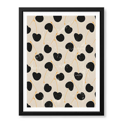 Black & Gold Abstract Design Over Beige Background | Abstract Office Artwork #00161 - Prime Décor
