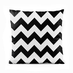 Black & White Chevron Pattern | Abstract Cushion #162 - Prime Décor