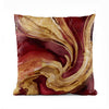 Maroon & Gold Fluid Marble | Abstract Cushion #016 On Sale