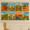 Pakistan Heritage Illustration Set (8 Panel) Travel Wall Art