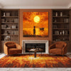 Sunset of Hope Digital Painting (Single Panel) Square Wall Art