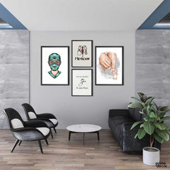 Aesthetic Medical Art (4 Panel) Medical Wall Art - Prime Décor
