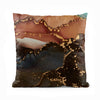 Brown & Gold Agate Texture | Abstract Cushion #197