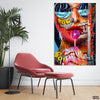 Love Colorful Face Of A Girl With Glasses (Single Panel) Fashion Wall Art