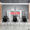 EDUCATION Typography With Black & White Background | Office Wallpaper Mural