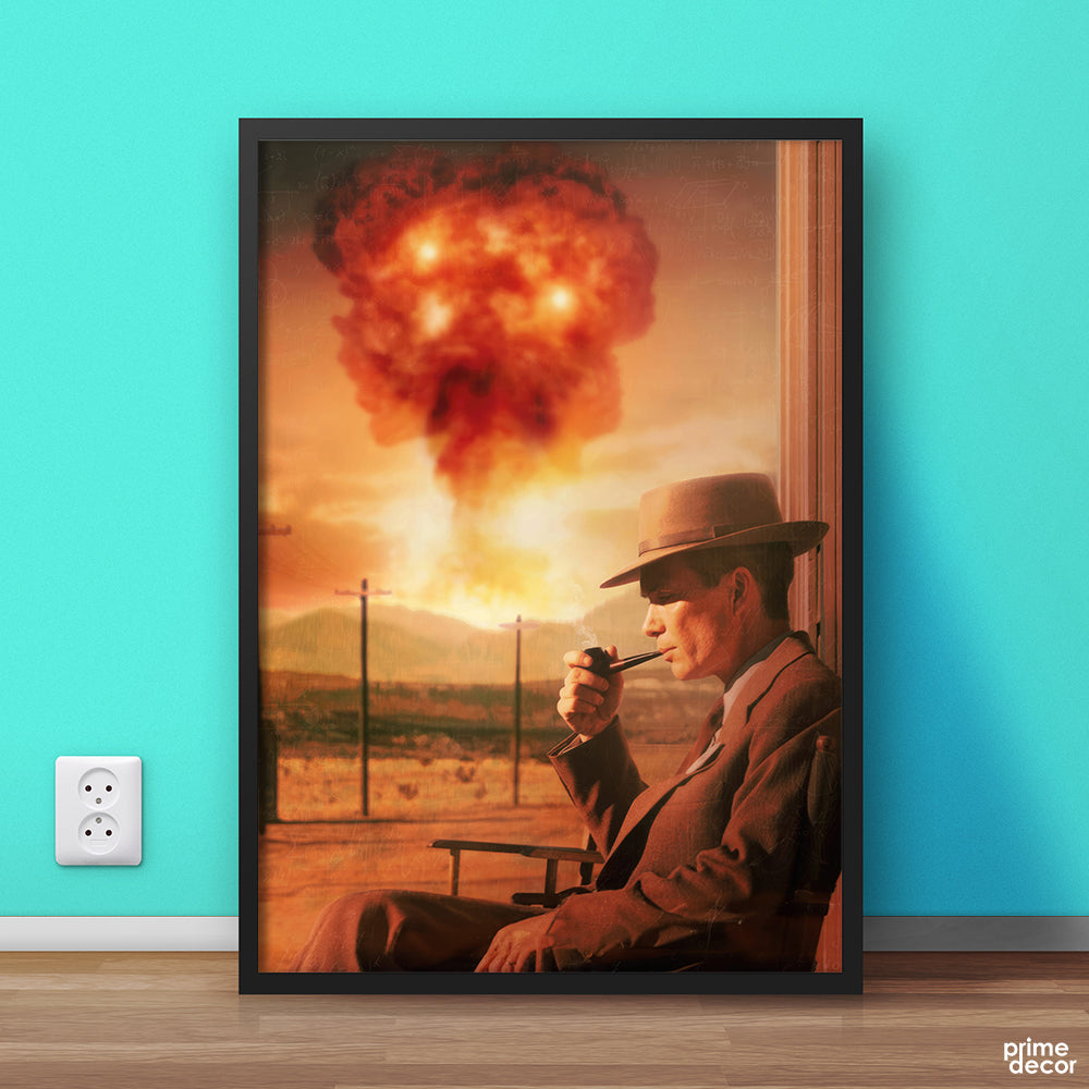 Oppenheimer Watching Nuclear Blast | Movie Wall Art - Prime Décor