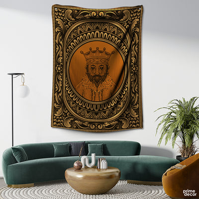Egyptian King With The Crown | Historic Cultural Tapestry