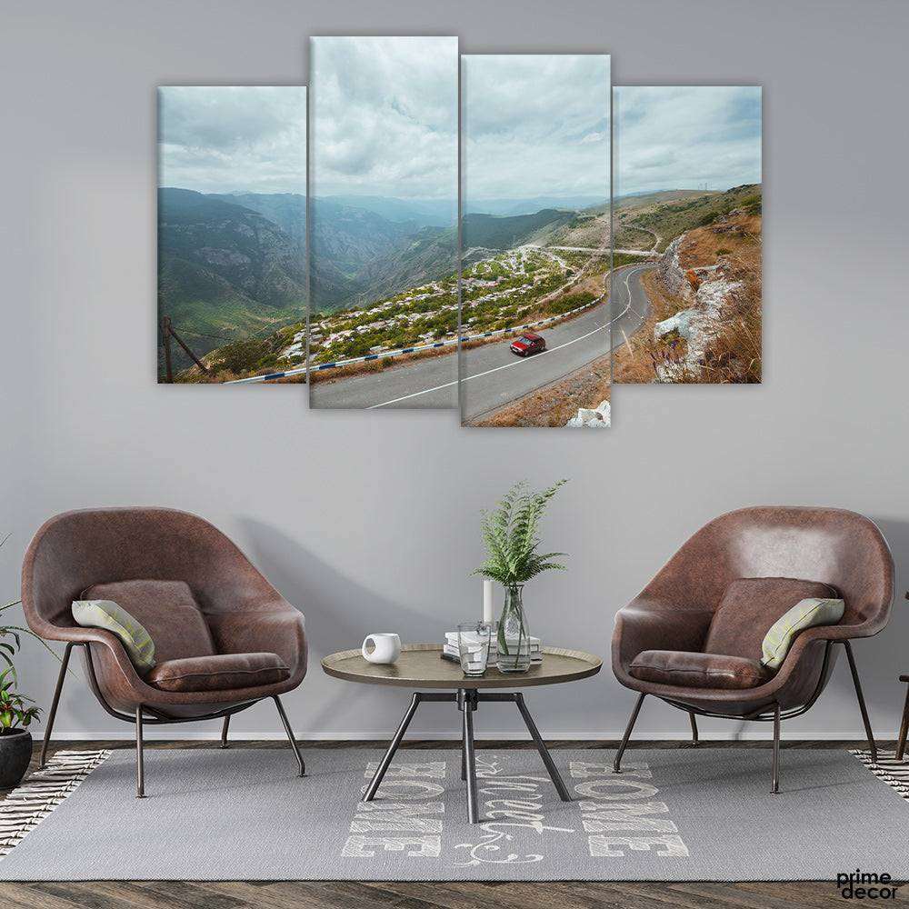 Aerial View of Fort Monroe (4 Panel) Nature Wall Art - Prime Décor