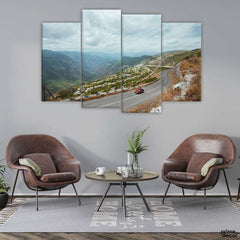Aerial View of Fort Monroe (4 Panel) Nature Wall Art - Prime Décor