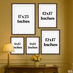 Major Pakistani Cities Illustration Set #02 (5 Panel) Travel Wall Art