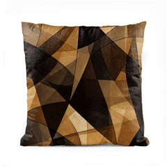 Black & Gold Geometric | Abstract Cushion #020 - Prime Décor