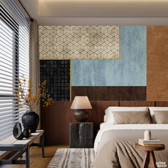 Abstract Geometric Colorful Composition Artwork | Abstract Wallpaper Mural