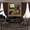 Still Life with Piano and Guitar Digital Painting (Single Panel) Square Wall Art