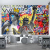 Statue Of Liberty With Colorful Background | Landscape Wallpaper Mural