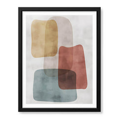 Colorful Abstract Design Over White Background  | Abstract Office Artwork #00216 - Prime Décor