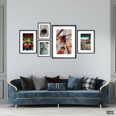 Travel More Vintage Collection (5 Panel) Travel Wall Art - Prime Décor