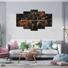 Be Yourself Scenic Imagery (5 Panel) Landscape Wall Art - Prime Décor