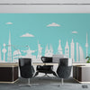 Paper Style Landmarks Skyline | Travel Wallpaper Mural