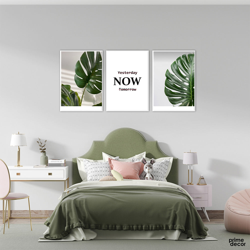 Now or Never (3 Panel) Motivational Wall Art - Prime Décor