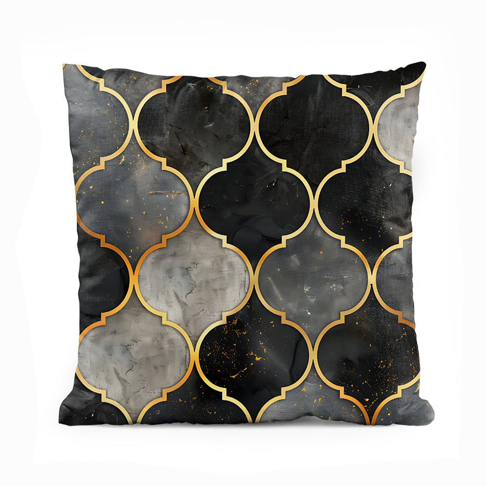 Mystic Marble Series - Charcoal (Set of 5) | Abstract Cushion #271 - Prime Décor