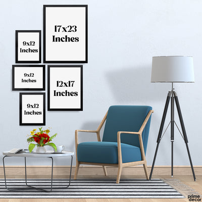 Day & Night View Of Different Places (5 Panel) Travel Wall Art
