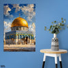 Abstract Artwork Of Dome Of Rock Al Aqsa | Islamic Poster Wall Art
