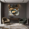 Sunny-Side Up Breakfast Digital Painting (Single Panel) Square Wall Art