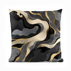 Mystic Marble Series - Charcoal (Set of 5) | Abstract Cushion #271 - Prime Décor