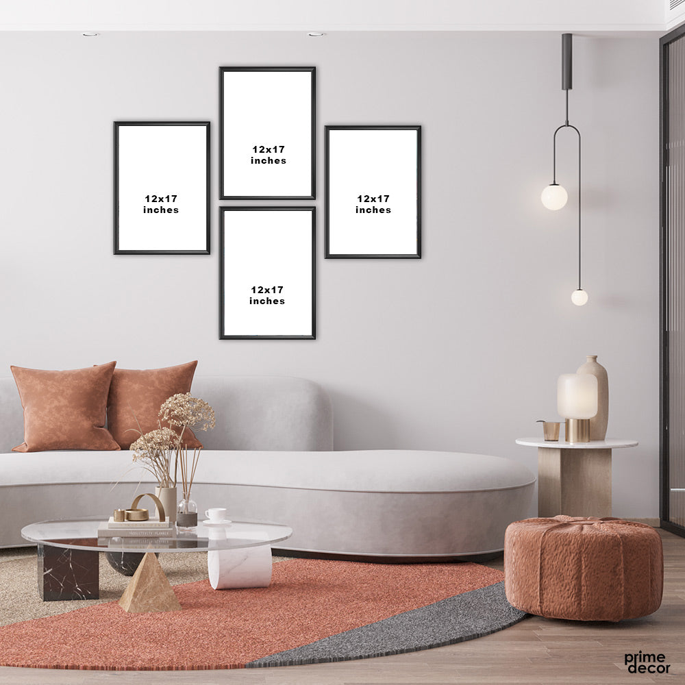 Colorful Abstract Splashes (4 Panel) Abstract Wall Art – Prime Décor