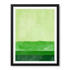 Beautiful Green Color Shades Oil Paint Art  | Abstract Office Artwork #00232