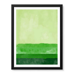 Beautiful Green Color Shades Oil Paint Art  | Abstract Office Artwork #00232 - Prime Décor