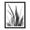 Black & White Floral Oil Paint Art Over White Background | Abstract Floral Artwork #00235