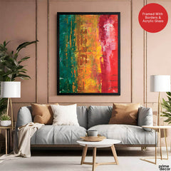 Colorful Abstract Paint Stroke Art | Abstract Fashion Artwork #00236 - Prime Décor