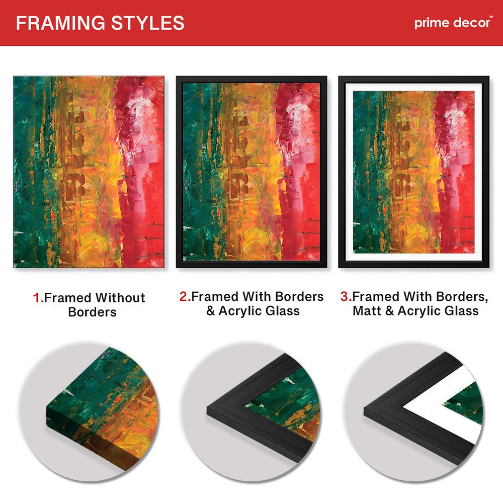 Colorful Abstract Paint Stroke Art | Abstract Fashion Artwork #00236 - Prime Décor