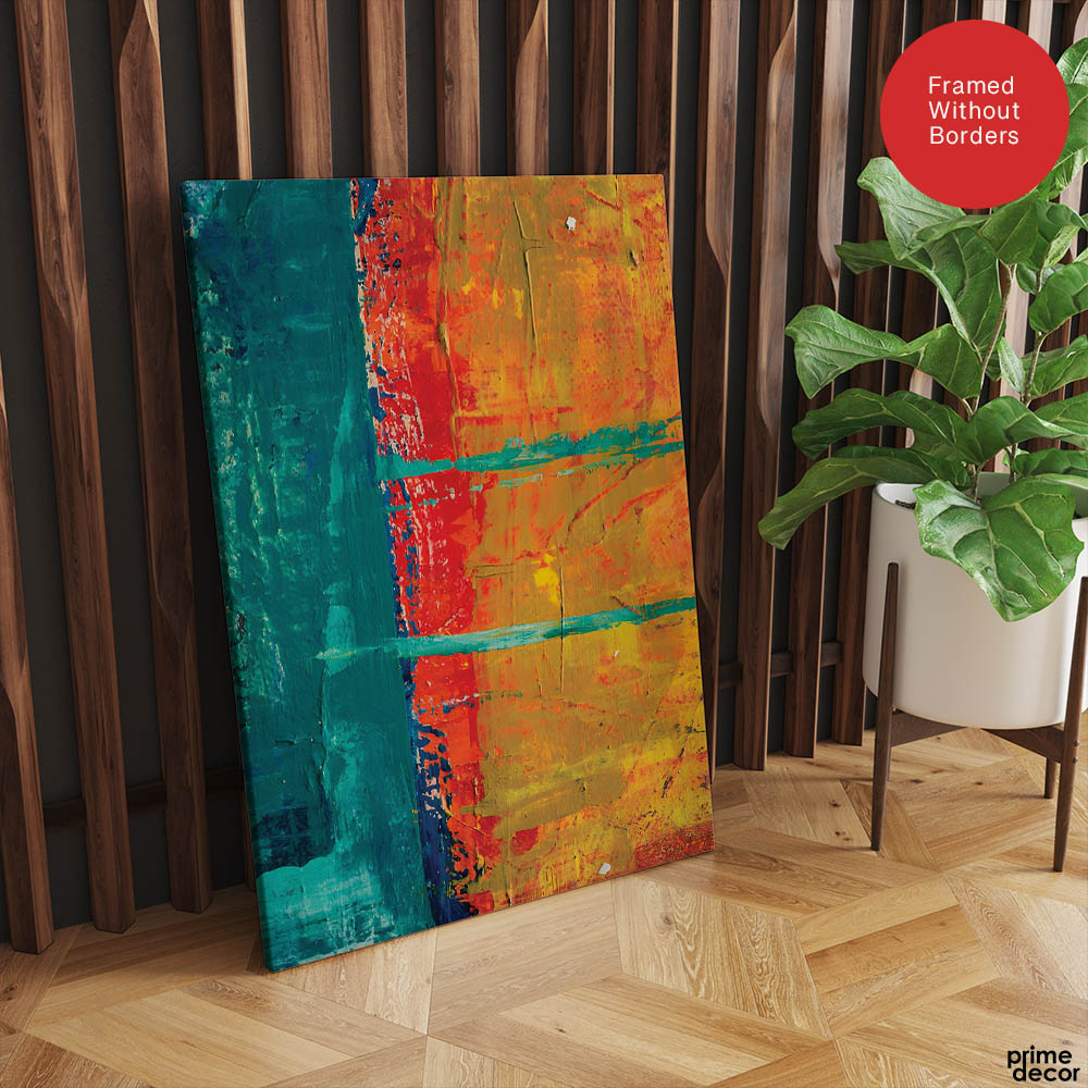 Colorful Abstract Paint Stroke Art | Abstract Fashion Artwork #00237 - Prime Décor