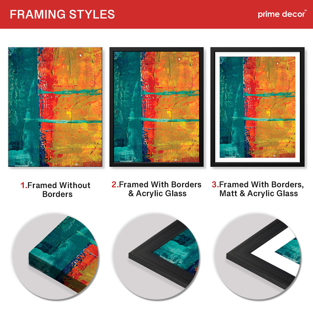 Colorful Abstract Paint Stroke Art | Abstract Fashion Artwork #00237 - Prime Décor