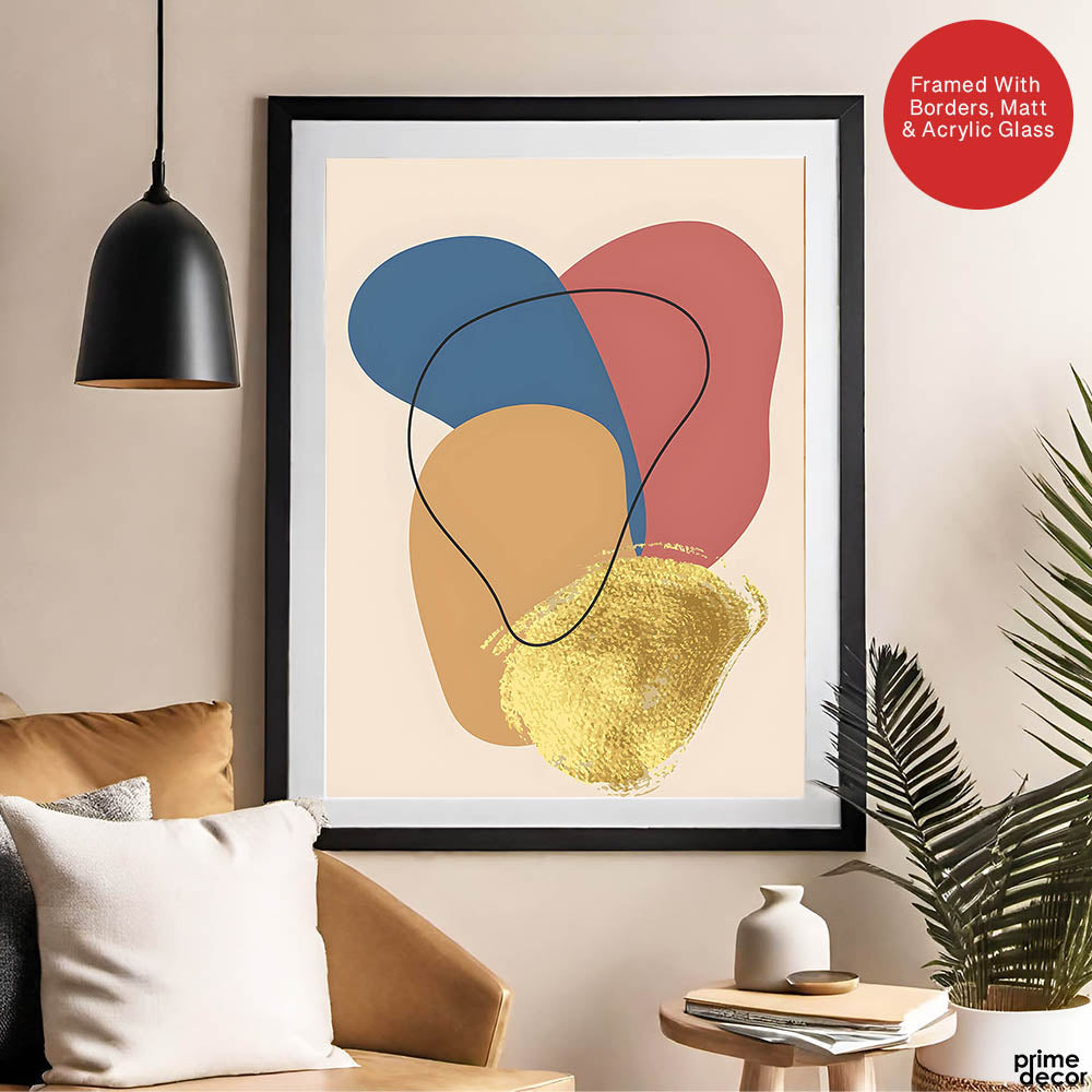 Colorful Abstract Paint Stroke Art Over Beige Background | Abstract Fashion Artwork #00239 - Prime Décor