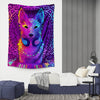 Neon Pop Fox | Animal Tapestry