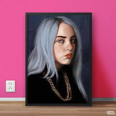 Billie Eilish Painting Style FanArt | Music Wall Art On Sale - Prime Décor