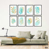 Hand Painted Blue & Brown Minimal Cover Collection (8 Panel) Wall Art