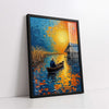 Lonely Boatman on a Lake Van Gogh Style (Single Panel) Digital Painting Wall Art