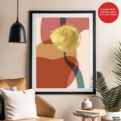 Colorful Abstract Paint Stroke Art Over Beige Background | Abstract Fashion Artwork #00241 - Prime Décor