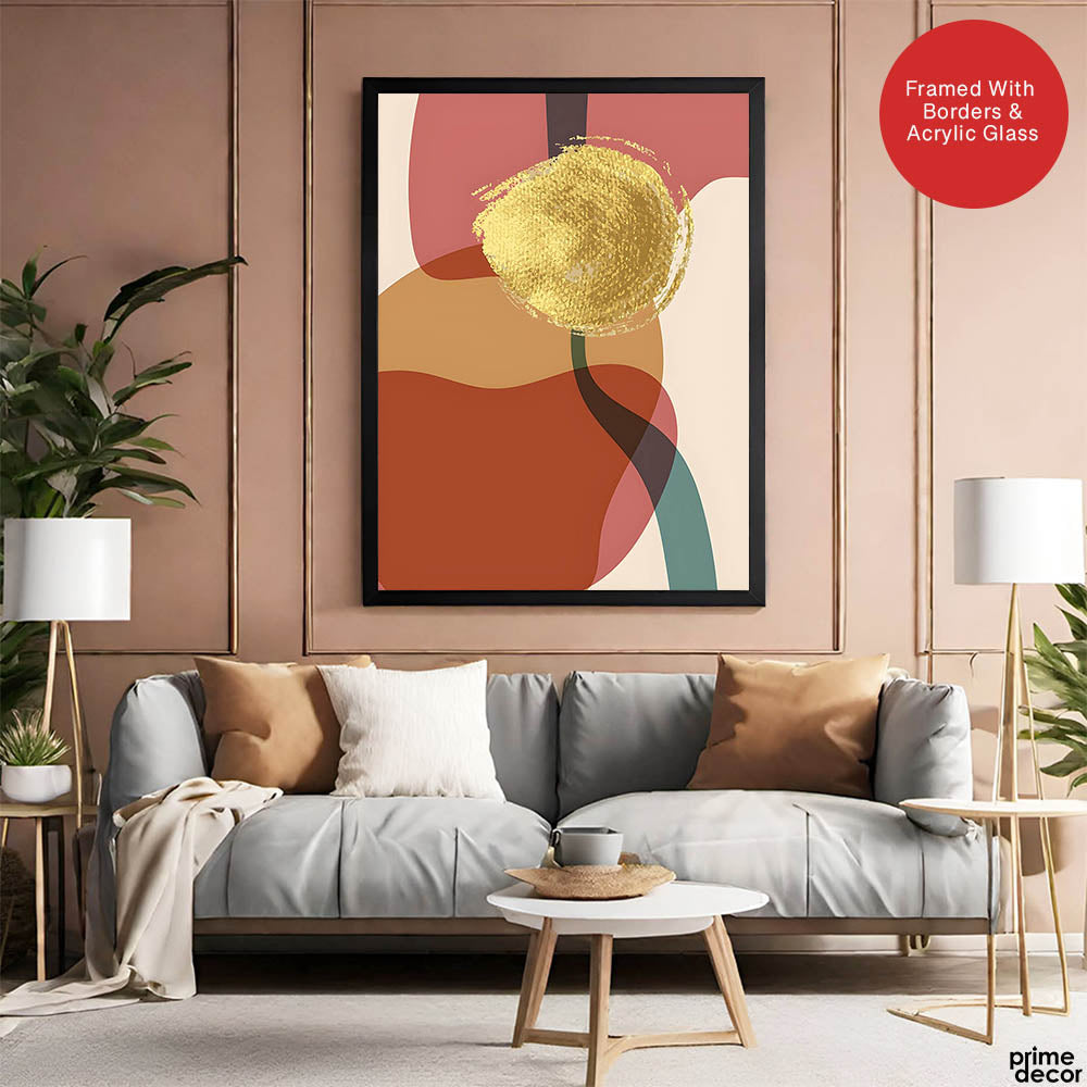 Colorful Abstract Paint Stroke Art Over Beige Background | Abstract Fashion Artwork #00241 - Prime Décor