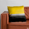 Symmetry Series - Black & Yellow | Abstract Cushion #243