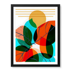 Colorful Abstract Floral Art Over White Background | Abstract Floral Artwork #00244 - Prime Décor