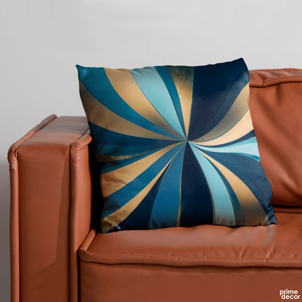 Mystic Marble Series - Sea Blue | Abstract Cushion #246 - Prime Décor