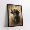 The Mighty Bull Digital Painting (Single Panel) Animal Wall Art