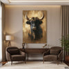 The Mighty Bull Digital Painting (Single Panel) Animal Wall Art