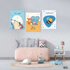 Sweet Moments Illustrations Cover (3 Panel) Kids Wall Art