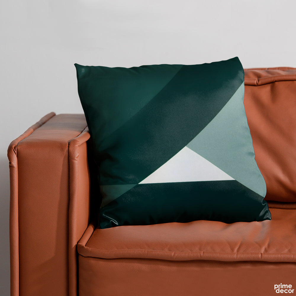 Symmetry Series - Green | Abstract Cushion #256 - Prime Décor